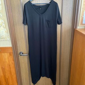 最終お値下げ!ロングワンピース ブラック 部屋着