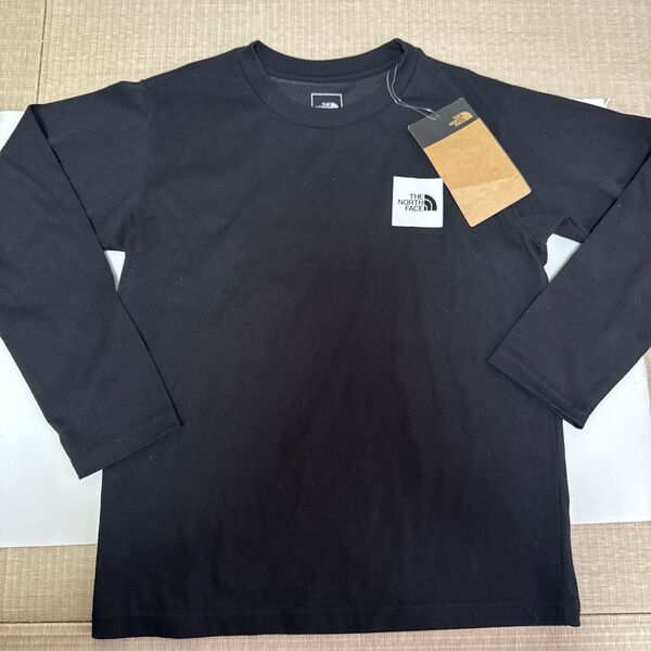 ★新品★ノースフェイス キッズ 長袖 ロンT カットソー ロゴ入り 140㎝