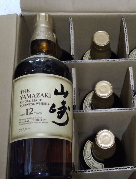 サントリー山崎12年シングルモルト700ml(正規品) 6本セット ダブルホログラム付き 新品 未開封品!!