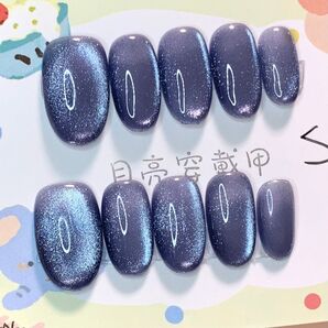 710 現品ネイルチップ Sサイズ 親指長さ19mm ハンドメイド ワンカラーマグネットうるツヤニュアンスちゅるんオフィス奥行き