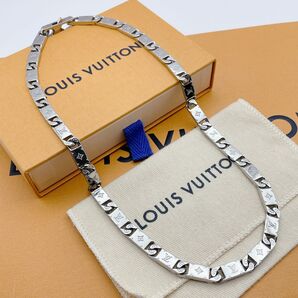 LOUIS VUITTON ネックレス タイドアップ モノグラム シルバー ☆Yahoo!フリマ出品☆