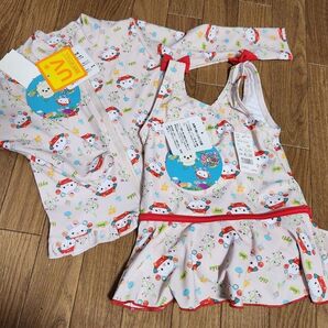 新品未使用 いないいないばあ ぽぅぽ わんわん ラッシュガード&水着 セット
