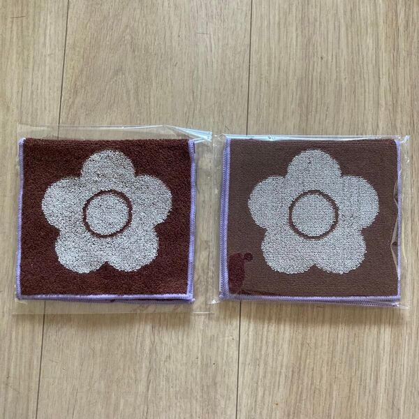 MARY QUANT&Biop デイジージャガードミニポーチタオル 2個セット 大人気完売商品 ※即日発送いたします!