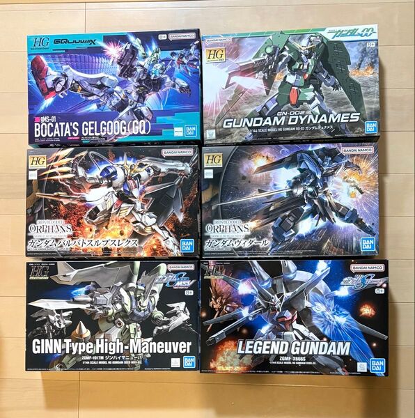 HG ゲルググ ポタカ機 ガンダムデュナメス バルバトスルプスレクス ヴィダール レジェンドガンダム ジンハイマニューバ 未組立