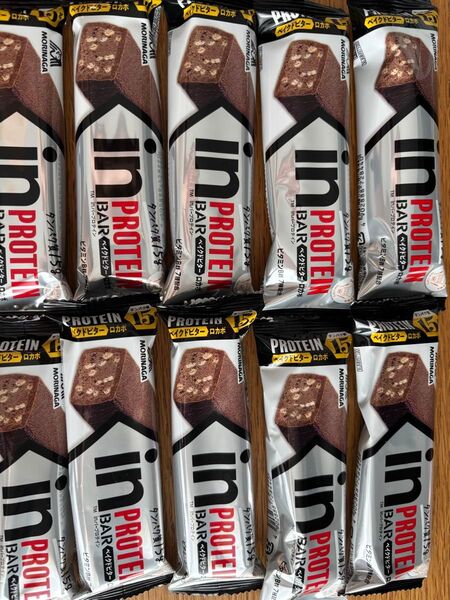 森永製菓 inPROTEIN BAR ベイクドビター ロカボ 10個 まとめ売り