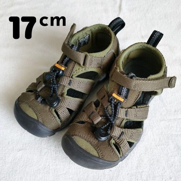 KEEN キーン ニューポート H2 サンダル 17cm カーキ 水遊び 海 川 男の子 女の子