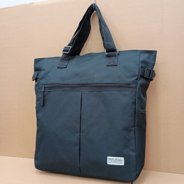 新品未使用 送料込み トートバッグ トート 2WAY 20L 大容量 メンズ レディース 肩掛け ショルダー ブラック
