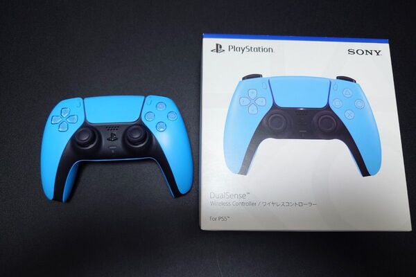 PS5 DualSense ワイヤレスコントローラ スターライト ブルー 箱付き SONY ソニー PlayStation5