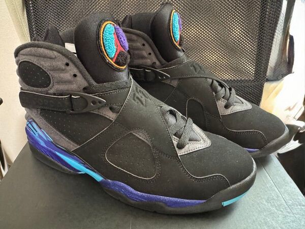 NIKE AIR JORDAN 8 RETRO AQUA US9.5 27.5cm ジョーダン8 アクア 美品 ナイキ