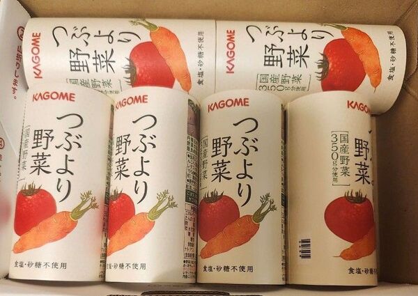 カゴメ 野菜生活100 つぶより野菜 195g×6本 新品未使用