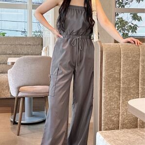 グレイル GRL カーゴベアオールインワン tu1192 サロペット カーゴパンツ ブラック 新品未使用
