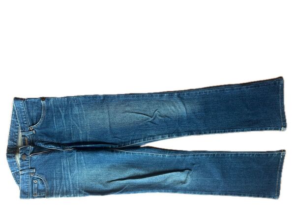EDWIN エドウィン Miss X-JEANS 401ジーンズ ビンテージ デニム サイズ28 5ポケットきれいなブルー