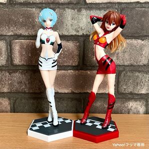 エヴァレーシング 綾波レイ アスカ フィギュア2体セット 外箱なし