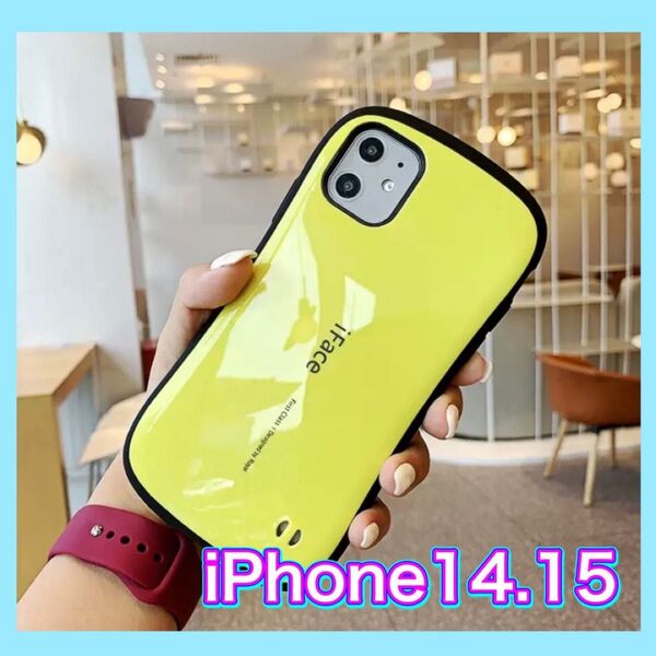 iPhoneケース iPhone14 iPhone15 iFace 黄 ケース 海外 イエロー