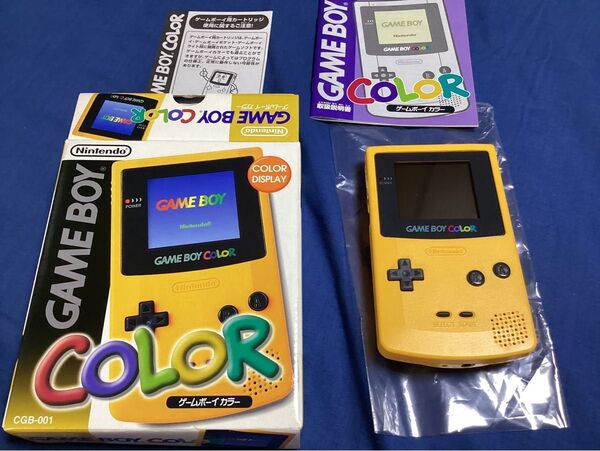ゲームボーイカラー イエロー 本体 箱 説明書 acアダプタ ゲームソフト2本