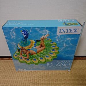 INTEX ピーコックアイランド 孔雀 フロート 浮き輪 インテックス