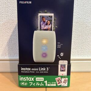 【新品未開封品・専用フィルム付き】富士フィルム FUJIFILM チェキ instax mini Link 3 セージグリーン