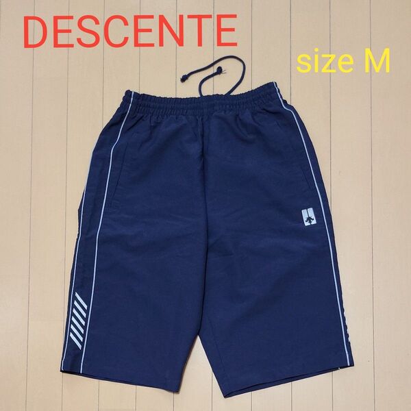 DESCENTE デサント メンズ ハーフパンツ トレーニング ランニング ウォーキング Mサイズ ネイビー