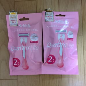 Schick クアトロ4 ライト 2本入×2セット レディース用