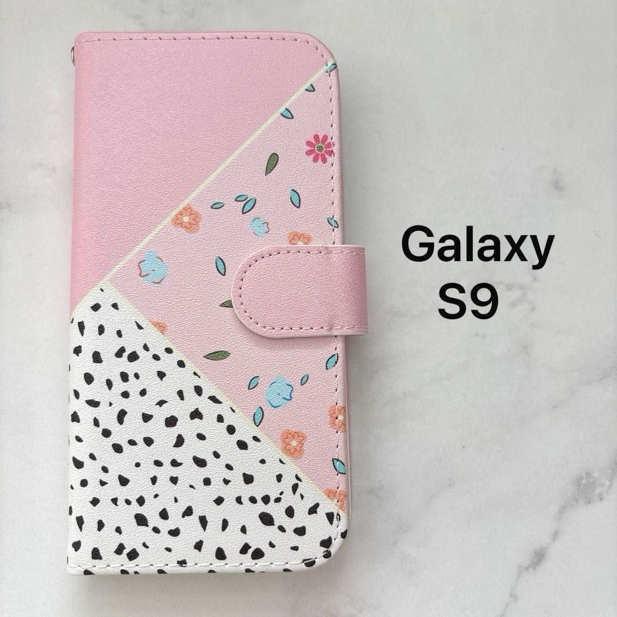 Galaxy S9 手帳型 ケース SC-02K SCV38 手帳型 ストラップ付 カード収納 スタンド機能付 マグネット開閉式