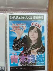 AKB48　41thシングル選抜総選挙　生写真　SKE48　チームＫⅡ【青木詩織】