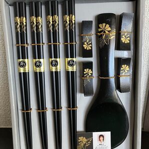 新品未使用 高島礼子 Reiko Takashima 箸&箸置き&しゃもじ おもてなし御膳5点セット