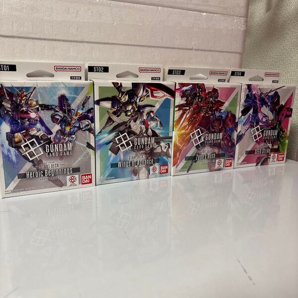 GUNDAM CARD GAME スタートデッキ4種セット ガンダムカードゲーム