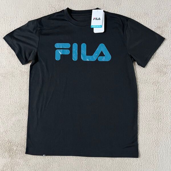 FILA メンズTシャツ 黒 Lサイズ 未使用 少々難あり