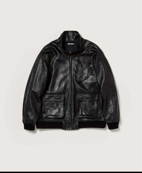 本日限定価格 オーラリー AURALEE LAMB LEATHER ZIP BLOUSON 3