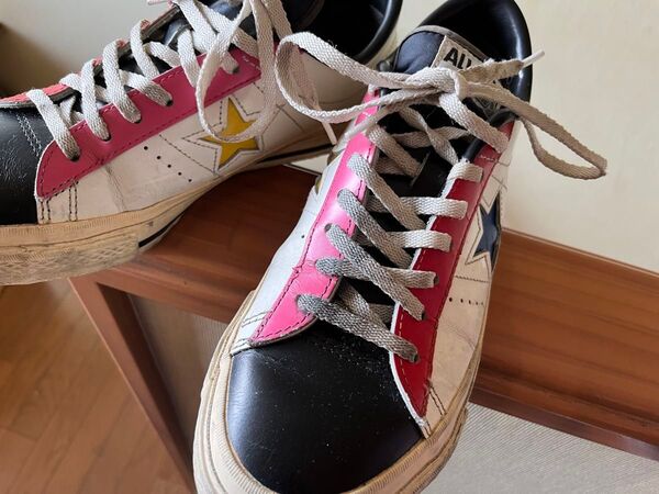 超レアコンバースレザーオールスター26.0ワンスター スニーカー CONVERSE
