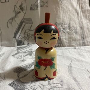 こけし 幼い感じのりんごちゃん 阿保正文