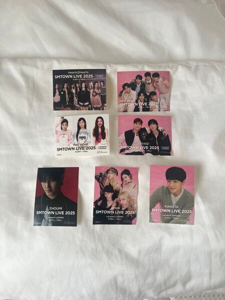 SMTOWN LIVE 2025 ららぽーと 東方神起 aespa NCTWISH RedVelvet 7枚セット売り