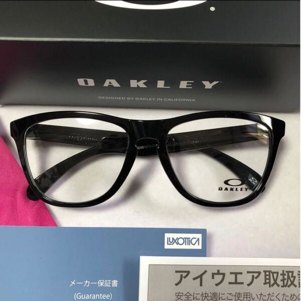 ゴルフ コンペ景品余り! OAKLEY フロッグスキン OX8137A-01 オークリー Frogskins OX8137 メガネ