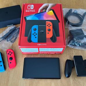 ニンテンドースイッチ 有機ELモデル ネオンレッド・ブルー 欠品無し 美品 Nintendo Switch