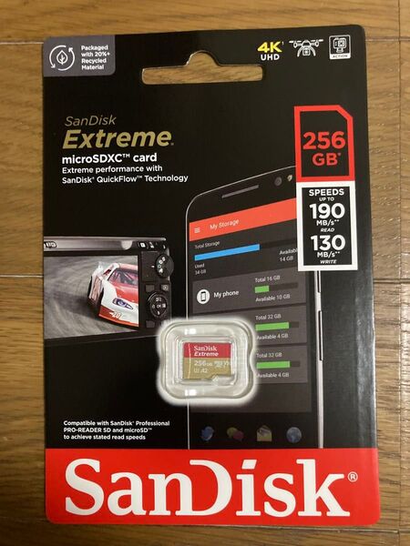 【新品未開封】 サンディスク マイクロ SD 256GB 4K対応