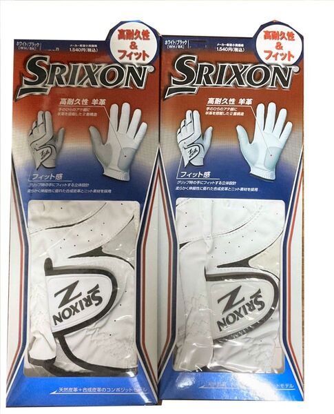 新品 SRIXON グローブ GGG-S016 ホワイト/ブラック 26㎝2枚