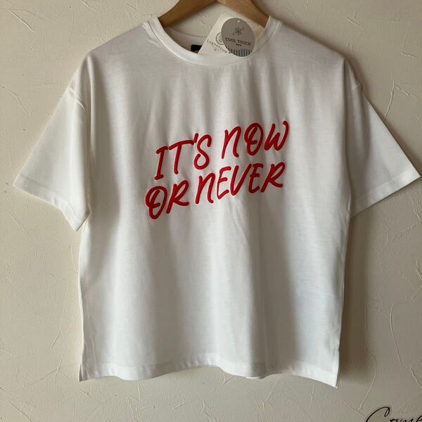 【接触冷感】ロゴtシャツ 発泡ロゴ ルノンキュール 新品