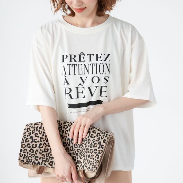 プリントtシャツ ロゴtシャツ ビックロゴtシャツ ルノンキュール 新品 半袖Tシャツ