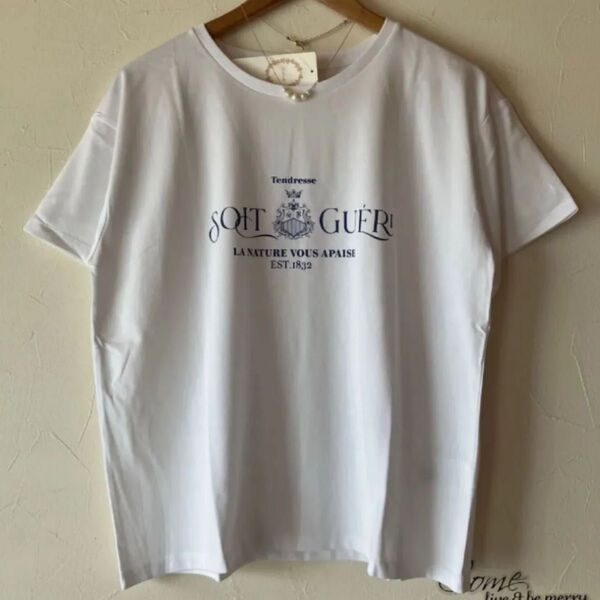 テチチ カレッジプリントtシャツ ロゴtシャツ 新品 Techichi 半袖 プリント Tシャツ クルーネック