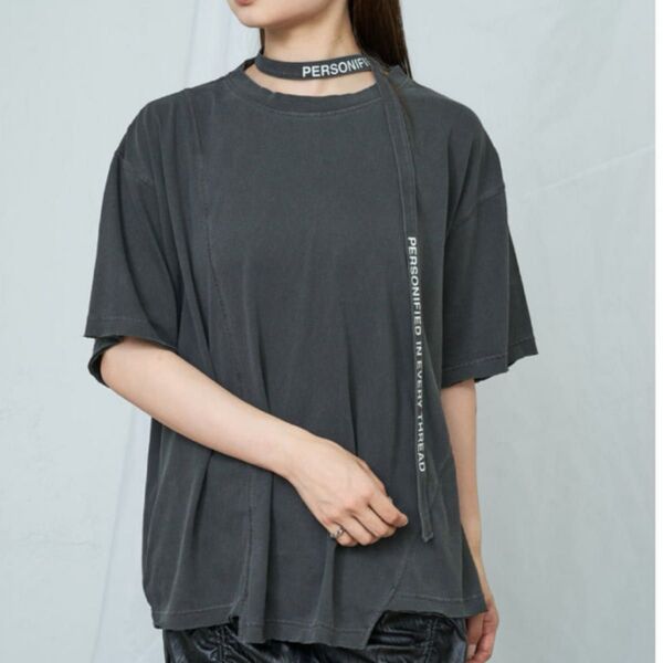 【Specialprice】半袖 トップス Tシャツ ピグメントtシャツ チョーカー レイカズン コットン100 綿tシャツ