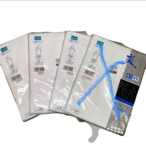 1枚売り可能!!GSI メンズクレープシャツ LL×3枚 計3枚セット 未使用