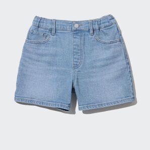 ユニクロ 140 デニムショートパンツ ショーパン ハーフパンツ