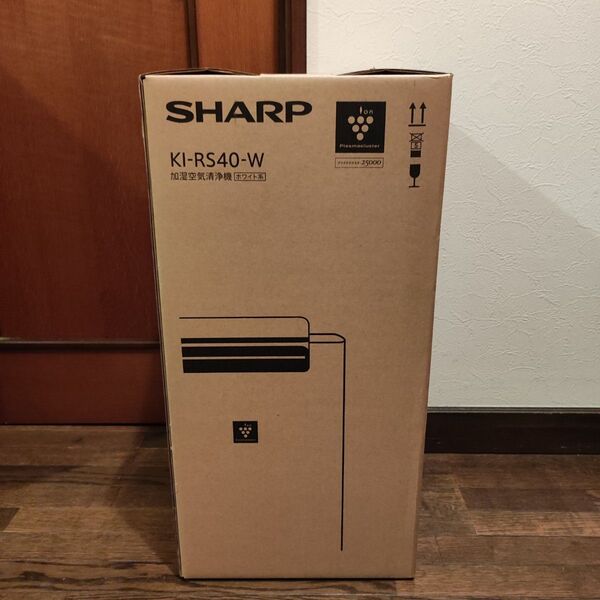 プラズマクラスター2500 加湿空気清浄機 KI-RS40 ホワイト SHARP シャープ