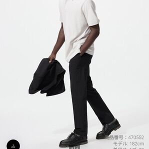 ユニクロ 感動パンツ ブラック W73