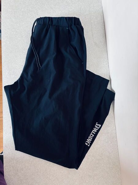 SPALDING レディース トレーニングパンツ ブラック LL