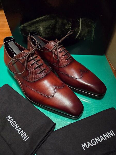 【未使用】マグナーニ MAGNANNI ダブルオパンケ コニャック 40