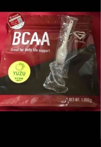 期限は2026年以降 発送補償あり!未開封スプーン付きグロングGronG BCAAゆず風味1kg1000g