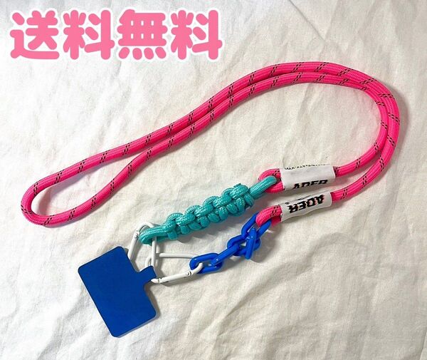 【新品】スマホショルダー ストラップ 斜めがけ 韓国デザイン ネオンカラー