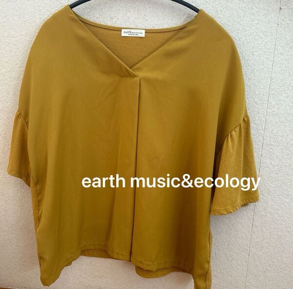 【earth music&ecology】 レディース カットソー マスタードイエロー