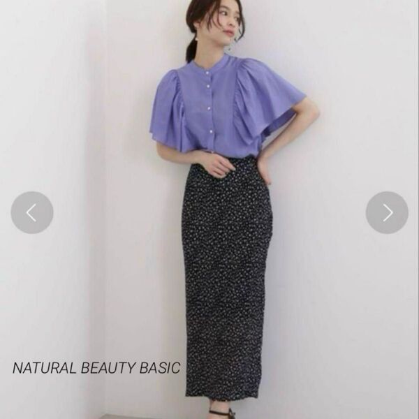 NATURAL BEAUTY BASIC バタフライスリーブシャツ